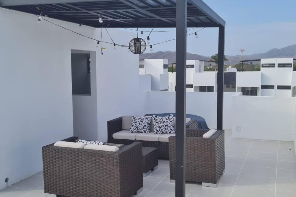 Bonito Penthouse Con Roof Garden Apartment Manzanillo Exterior foto